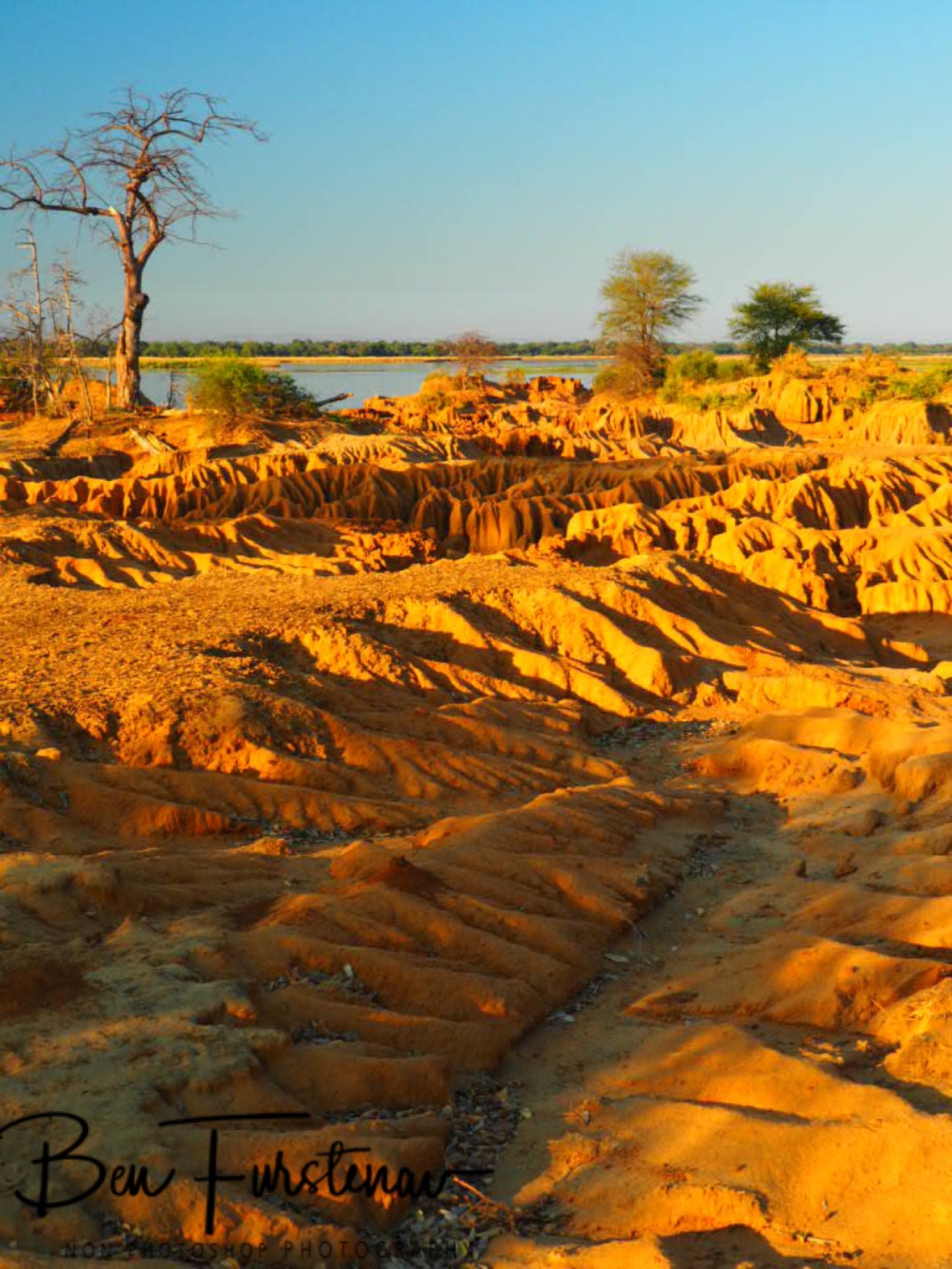Washed out canyons, Lower Zambezi National Park, Zambia 