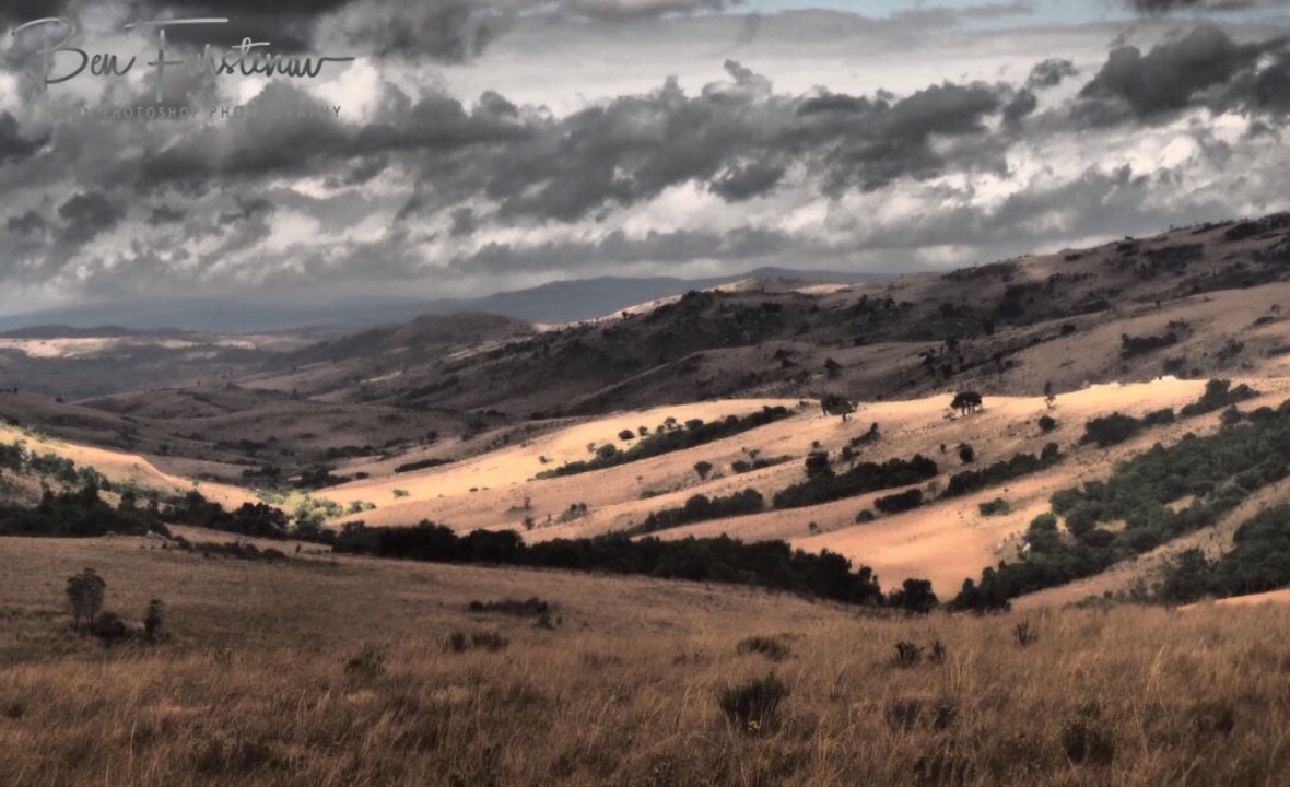 Clouds pushed in by strong winds, Nyika National Park, Malawi 