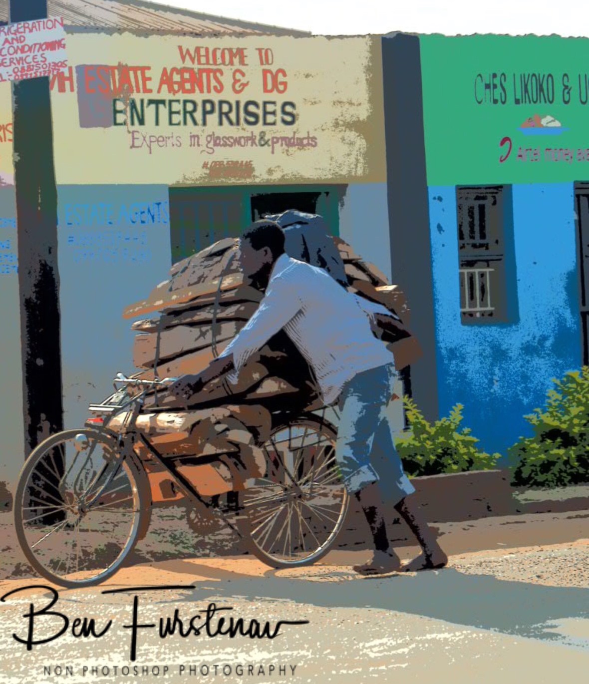 A woodstacker in Lilongwe, Malawi 