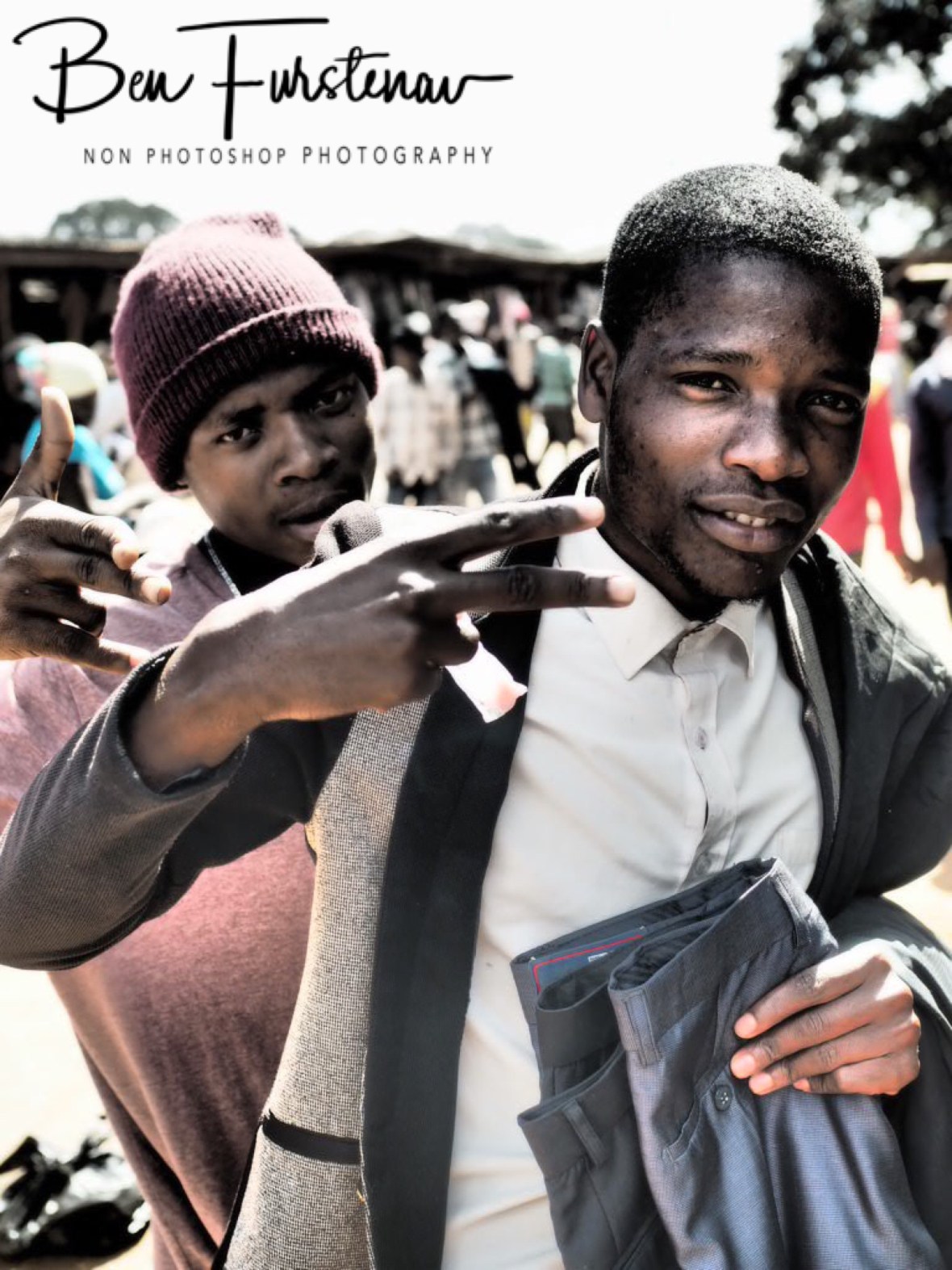 Cool market vendors, Lilongwe, Malawi 