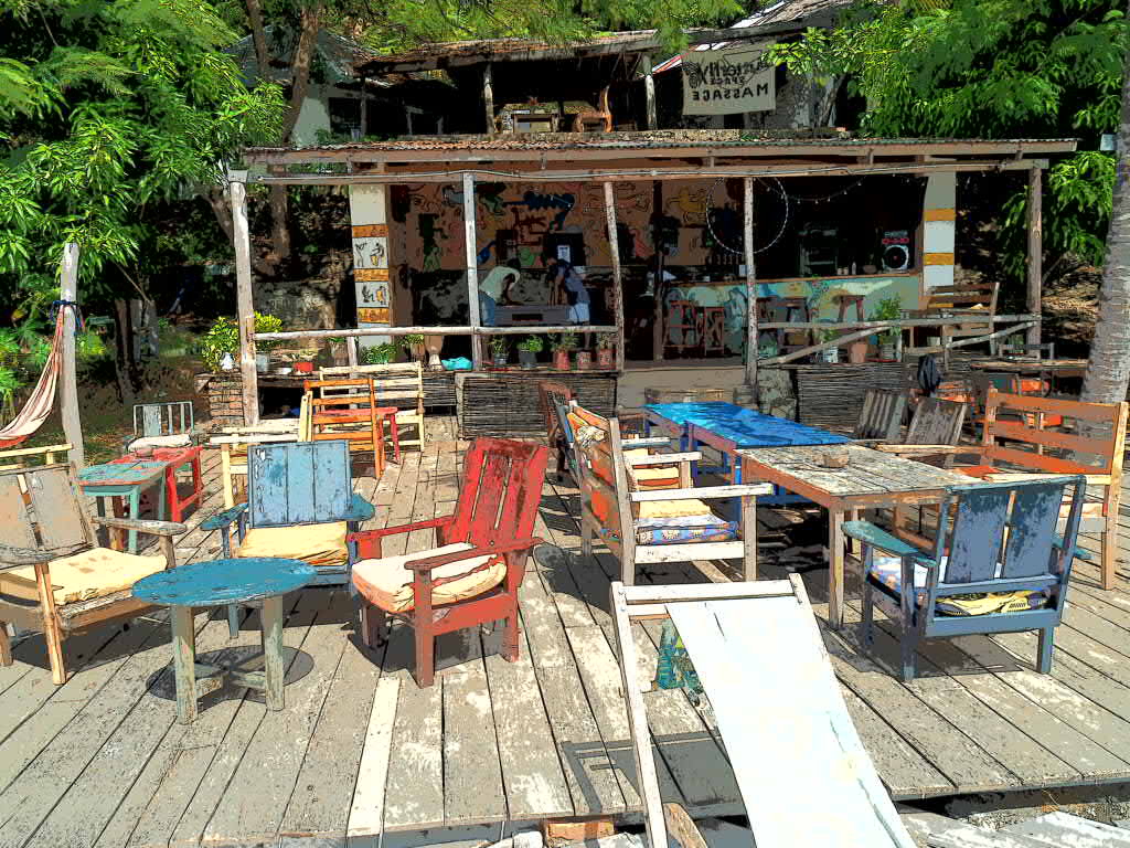 Butterfly Backpackers Bar, Nhakata Bay, Malawi 