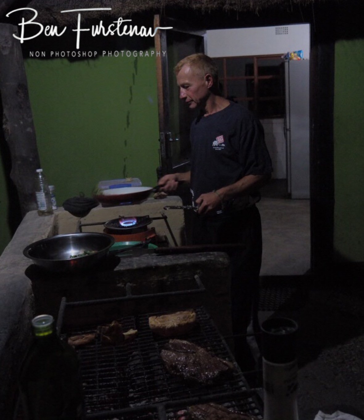 Stir fry vegetables, Pioneer Camp, Lusaka, Zambia 
