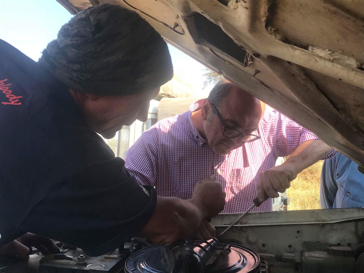 Team work at Moremi National Park, Okavango Delta, Botswana