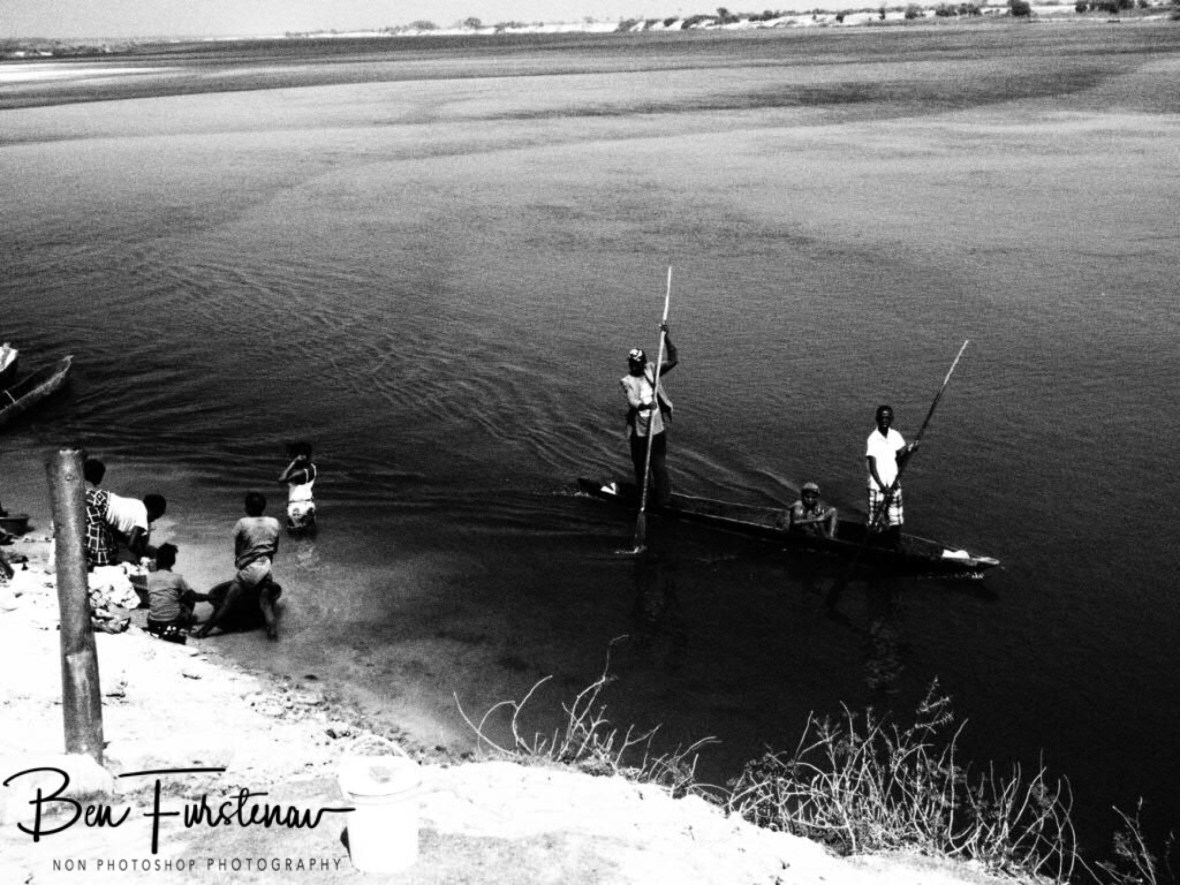 Zambezi River, lifeline in Lukulu, Zambia 