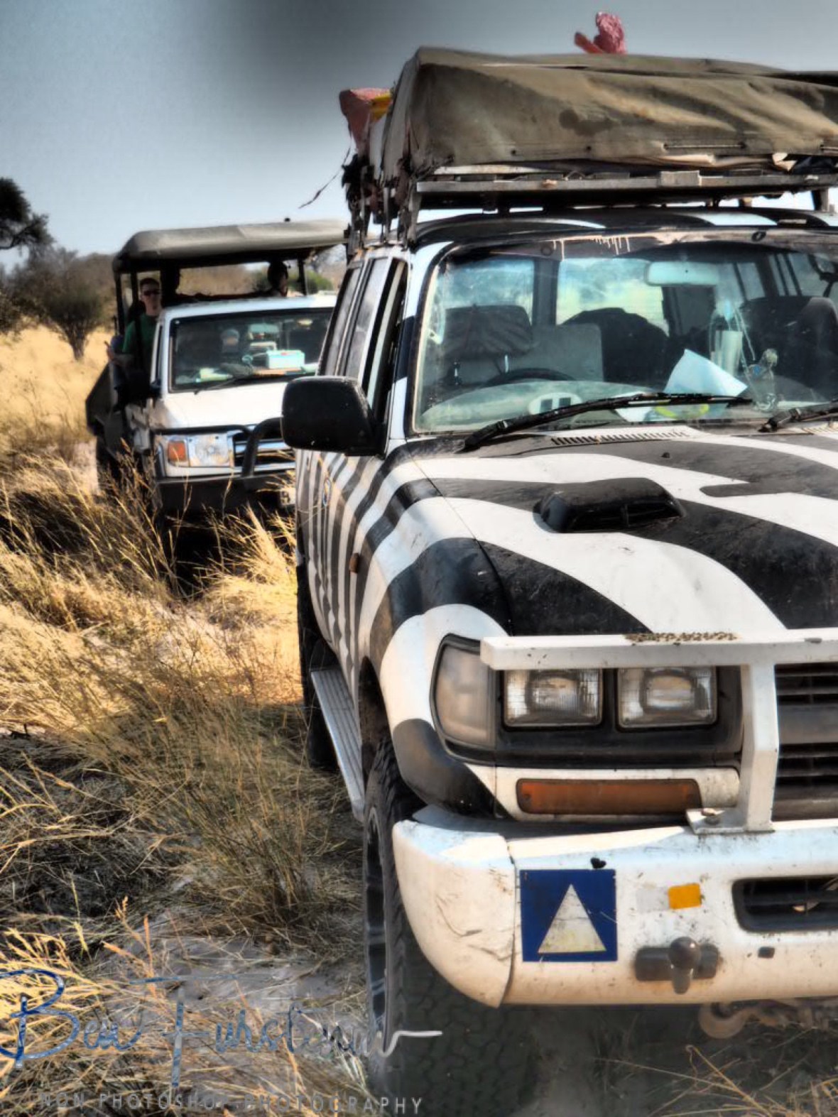 Helping and being helped, the off-road rules, Savuti, Okavango Delta, Botswana 
