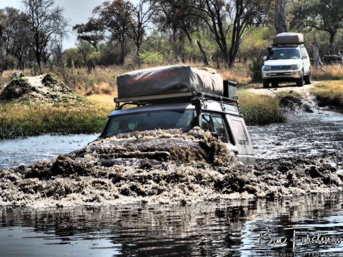 Crossing a sidearm off the Kwai River was adrenaline pumping, Kwai Region, Okavango Delta, Botswana
