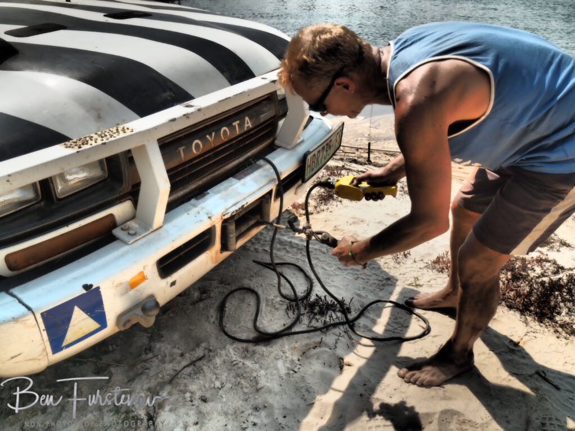 Zimba’s winch is needed, Liuwa Plains National Park, Zambia 