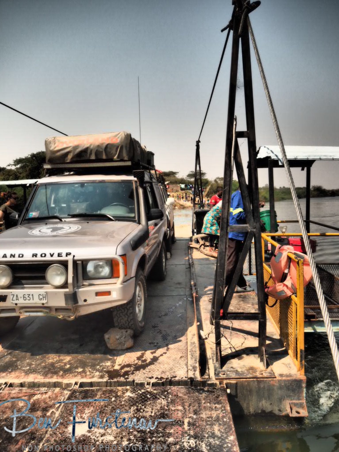Giancarlo’s shiny Landrover, Lukulu, Zambia 