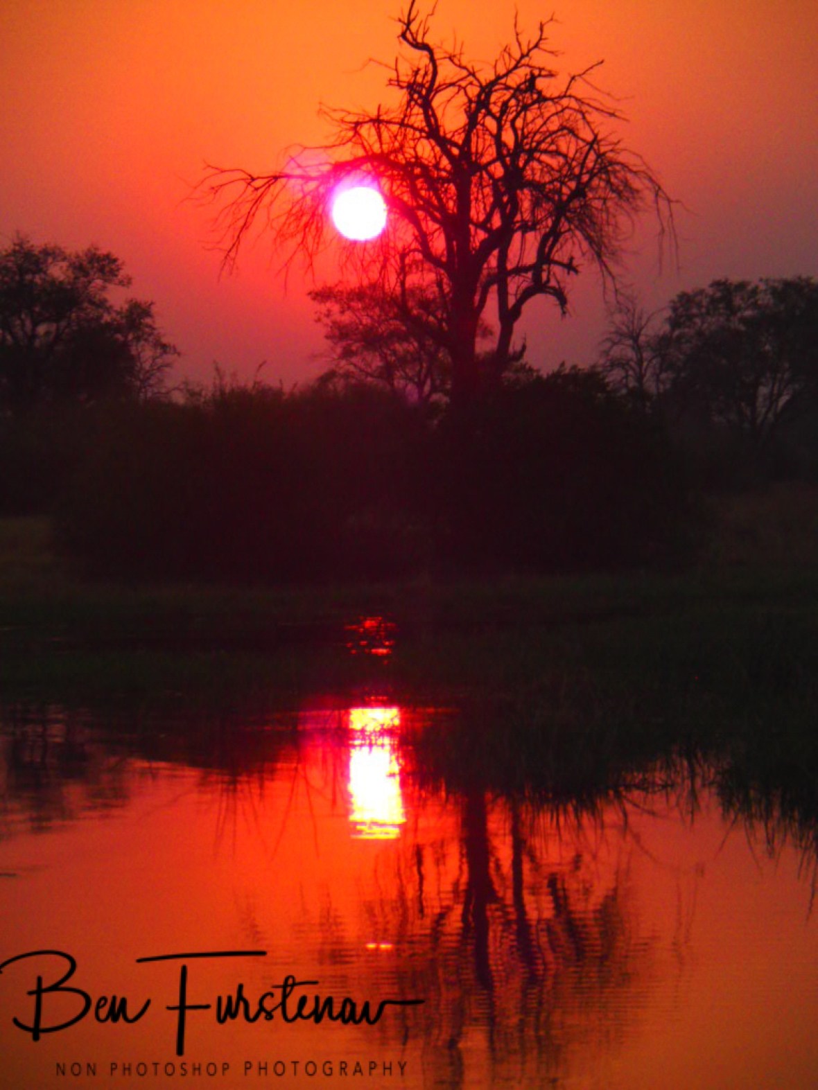 Red light district in Kwai Region, Okavango Delta, Botswana