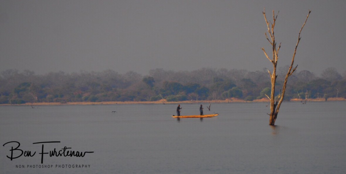 Typical scene on African waters, Kafue National Park, Zambia 