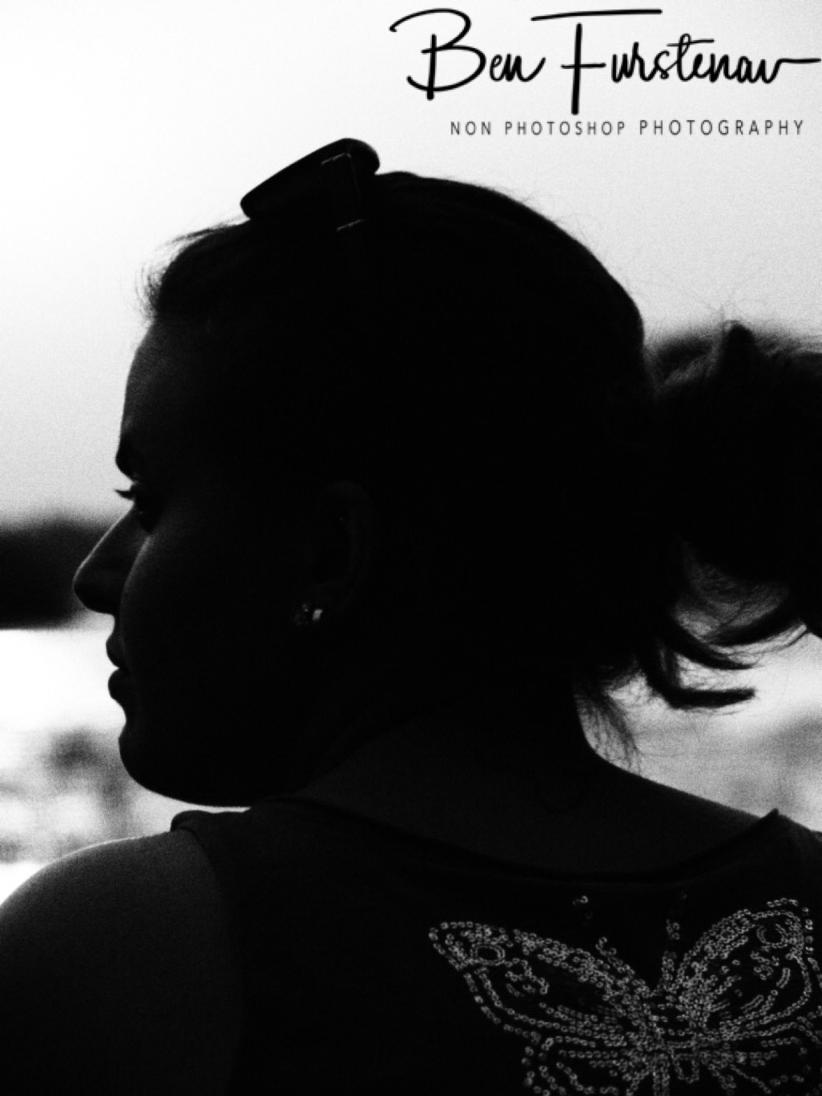 Jasmine watching the sunset, Livingstone, Zambia 