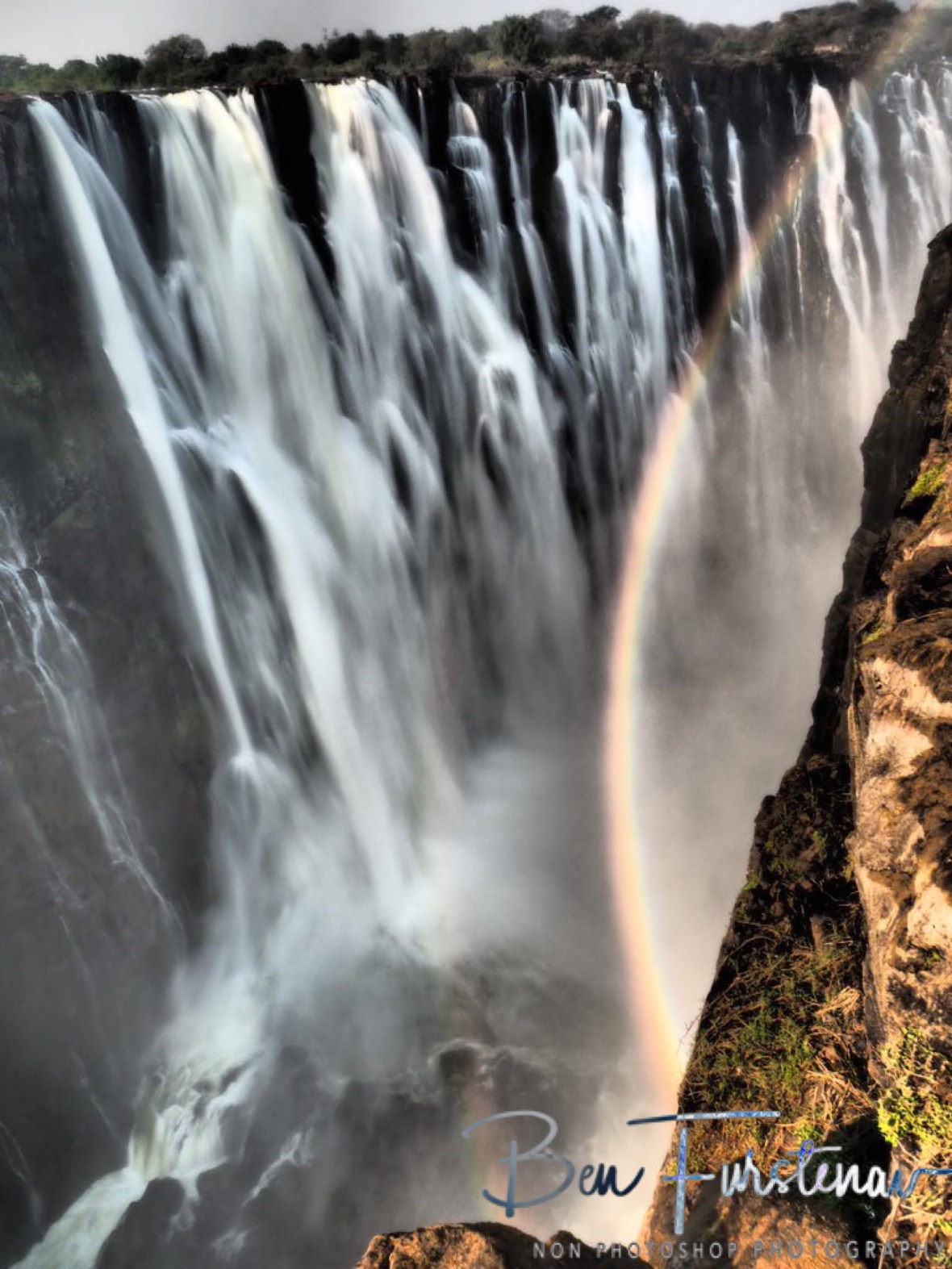 108 meters free fall, Victoria Falls, Zambia 