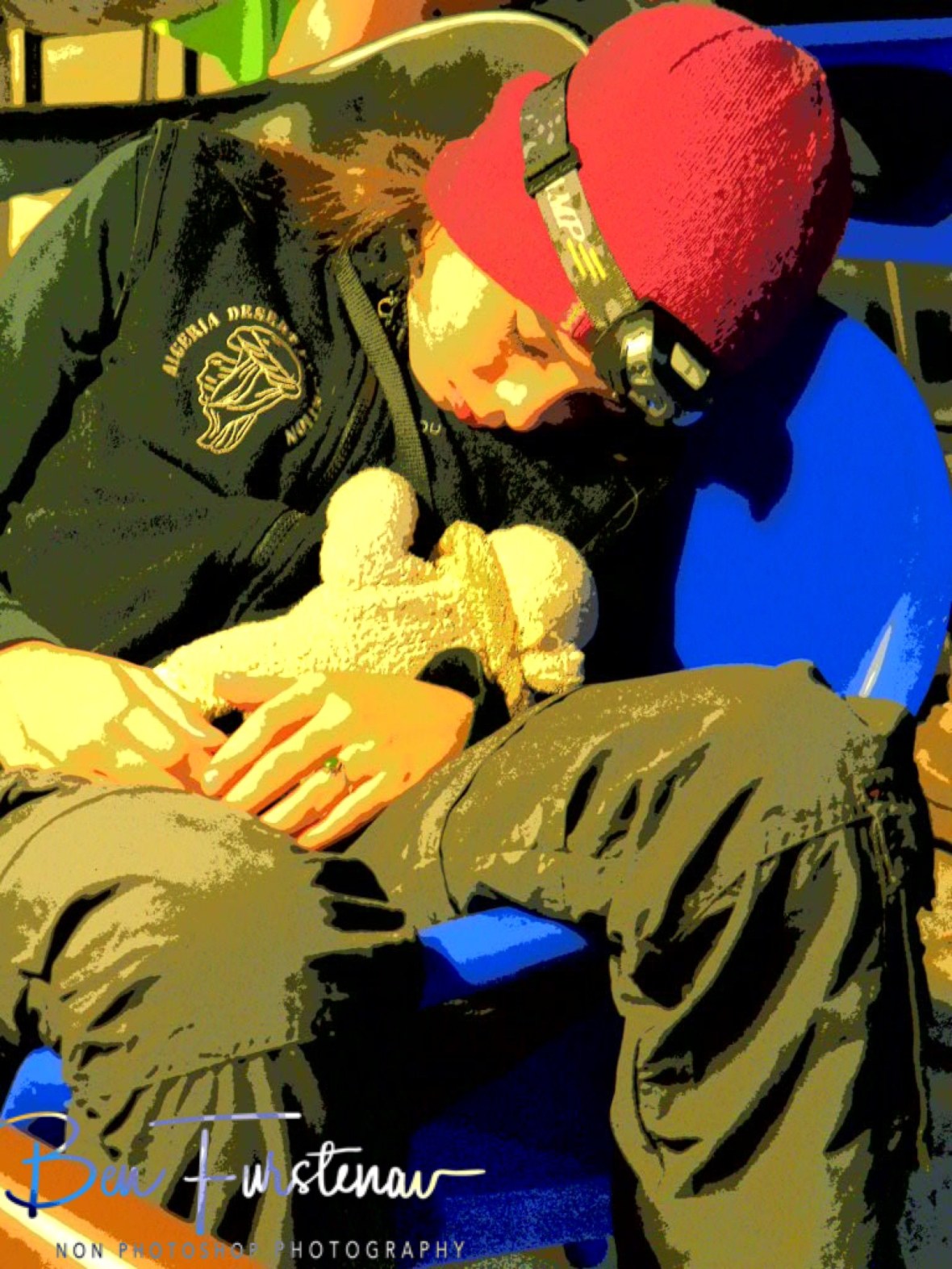 Vittoria comfortable asleep with her sheep, Lukulu, Zambia 