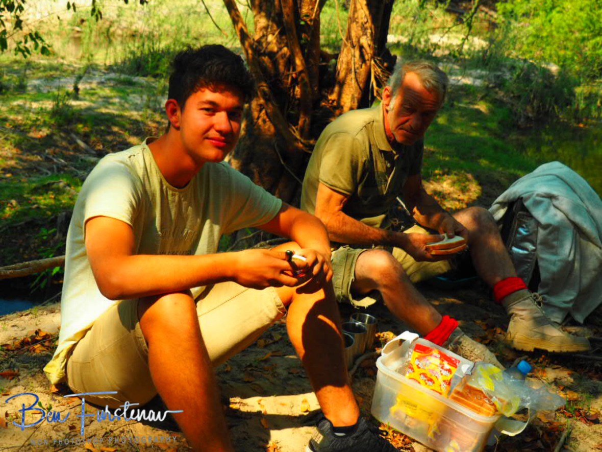 Italian cheese sandwich, Kafue National Park, Zambia 