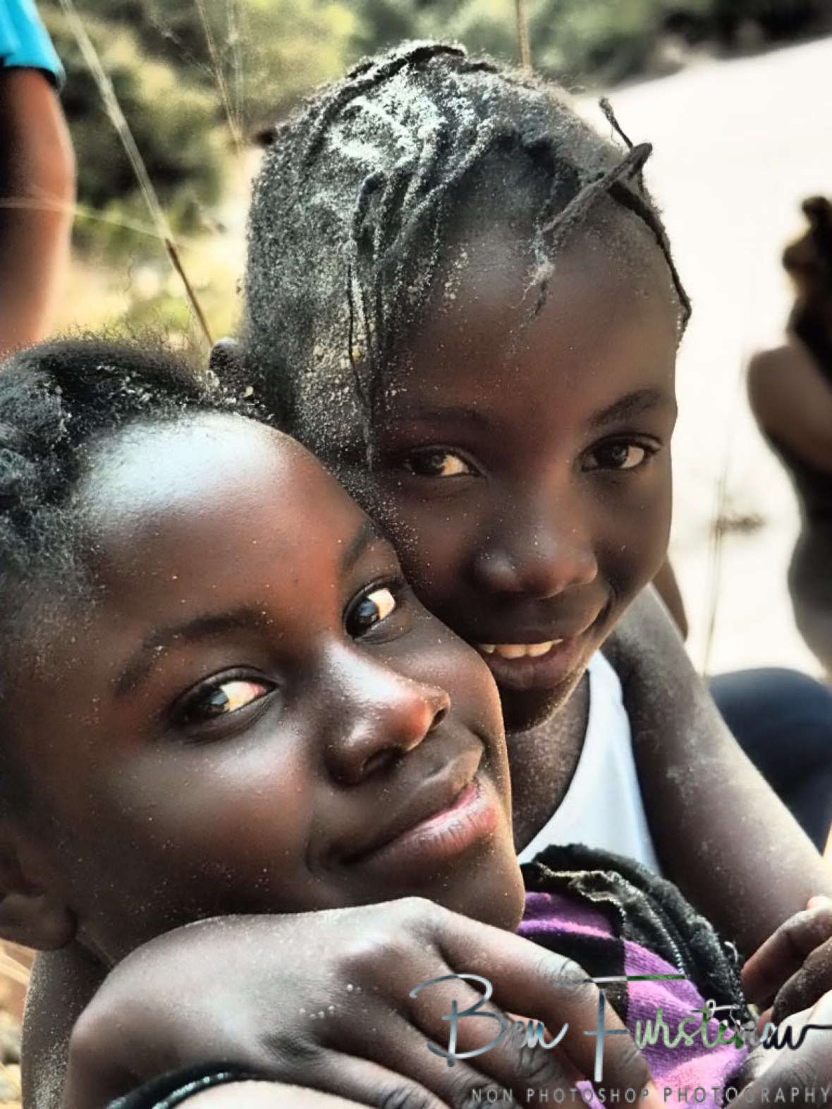 Cute smiles all around, Sioma Falls, Zambia 