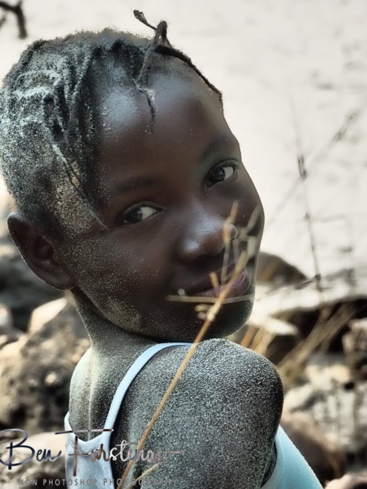 Innocent smile, Sioma Falls, Zambia 