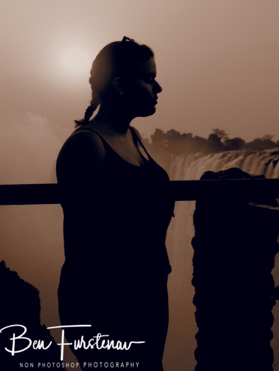 Jasmine in sepia, Victoria Falls, Zambia 