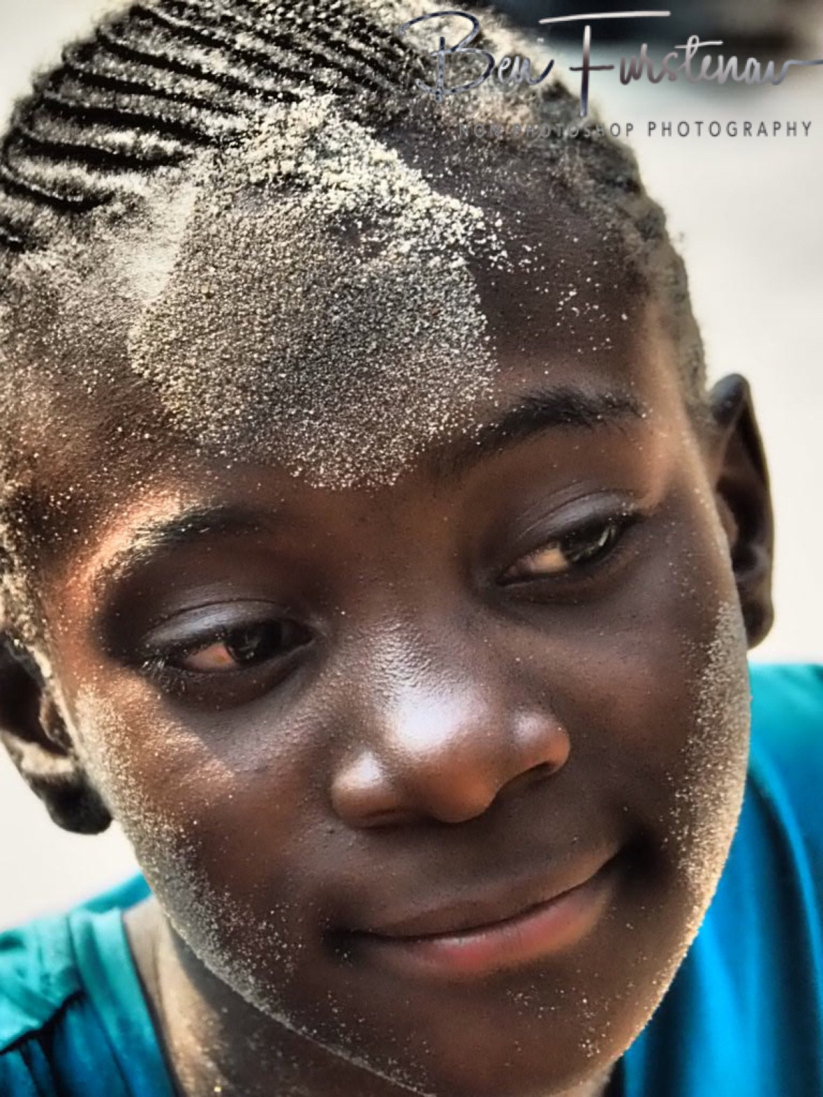 First of the girls to sit next to me, Sioma Falls , Zambia