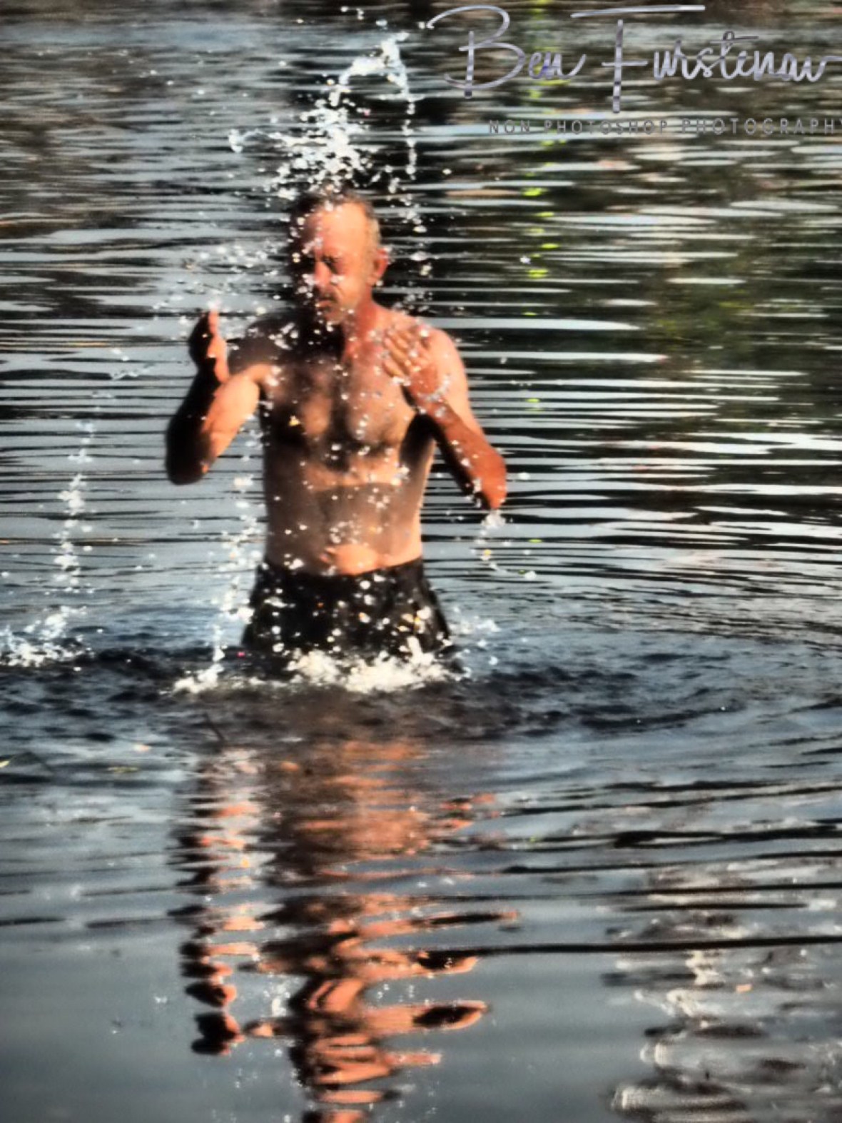 Giancarlo’s shower, Liuwa Plains National Park, Zambia 
