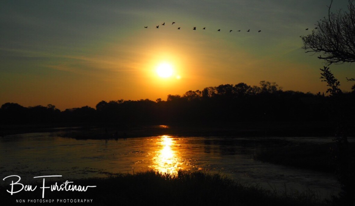 Sunset over the Thamalakane River, Maun, Botswana 