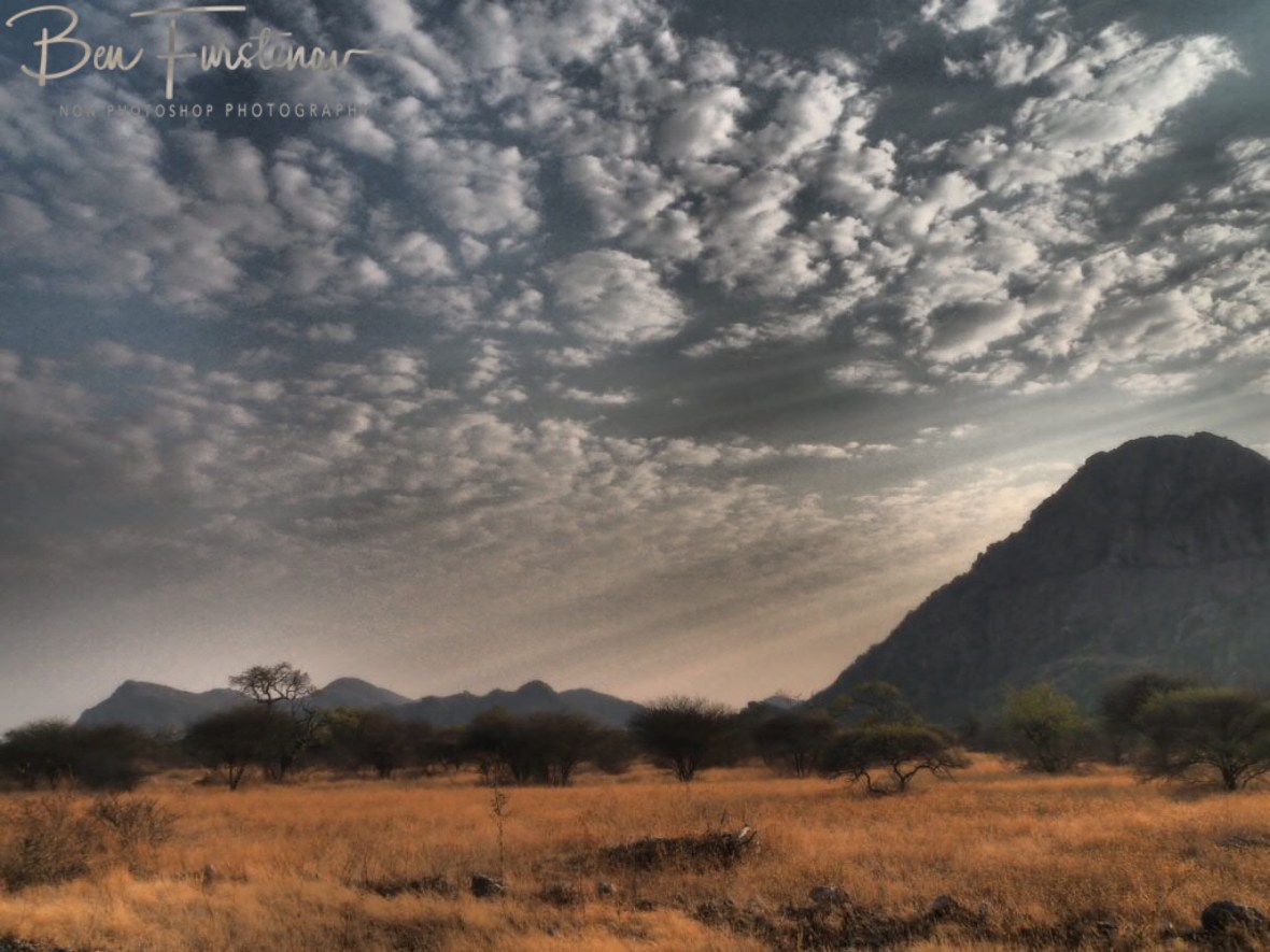Tsolido Hills from a distance, Kalahari desert, Botswana