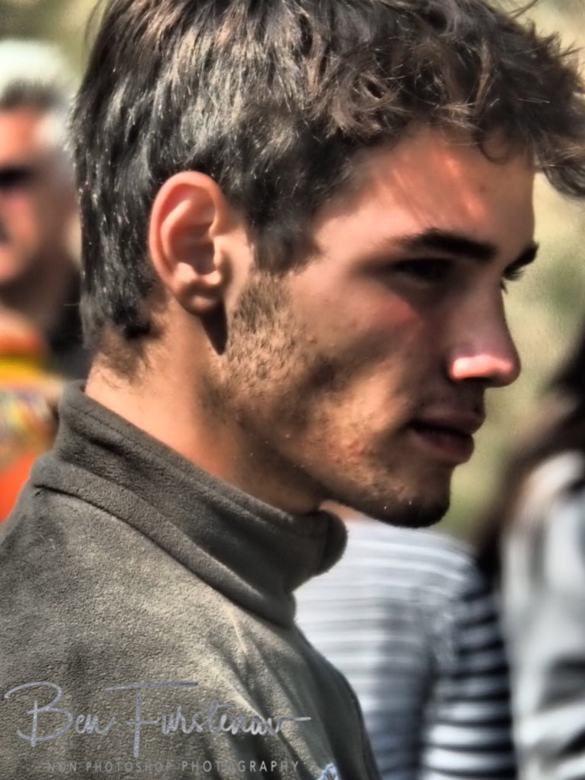 Eduardo wondering, Kalahari desert, Botswana 