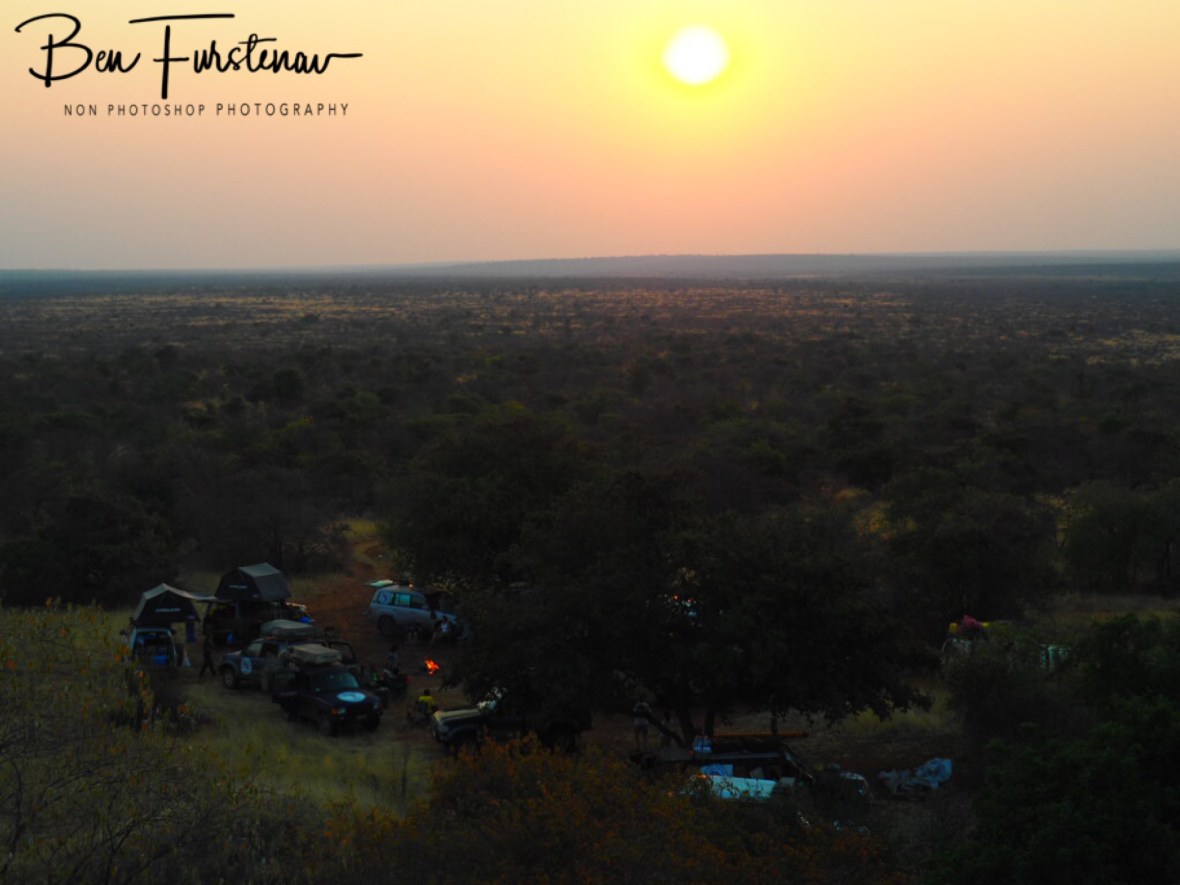 Sunset over the Kalahari desert, Botswana 