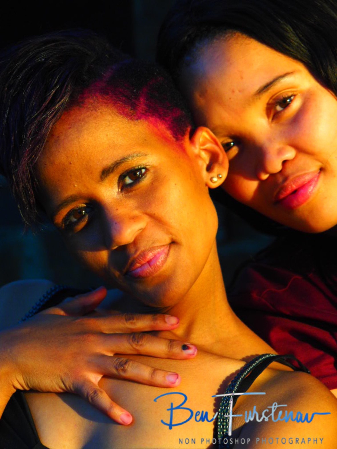 Best friends Jackie and Yolandi, Windhoek, Namibia