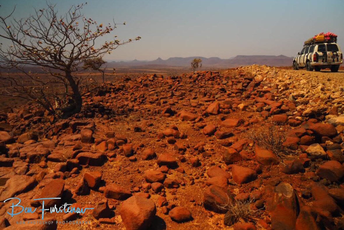 Mission impossible in early days, Groote Berge, Kaokoveld, Namibia