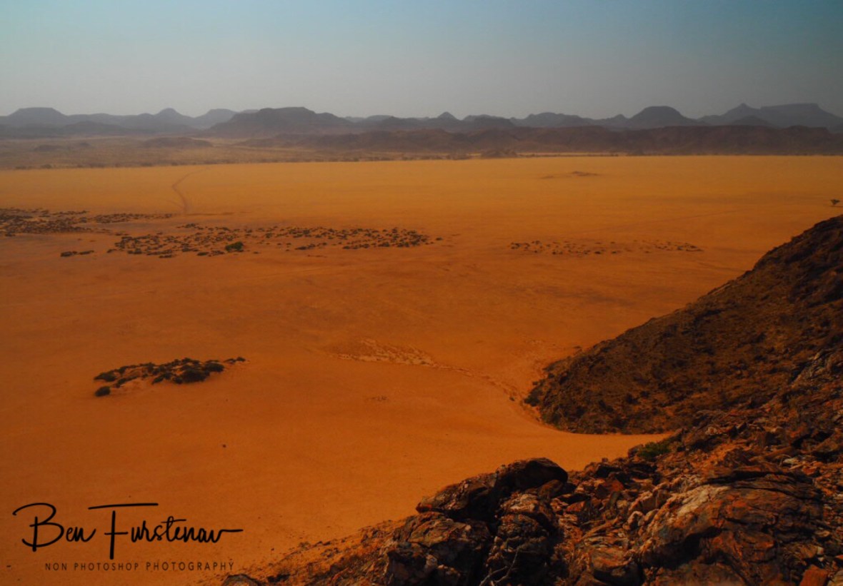 A sand crater view, Damaraland, Namibia