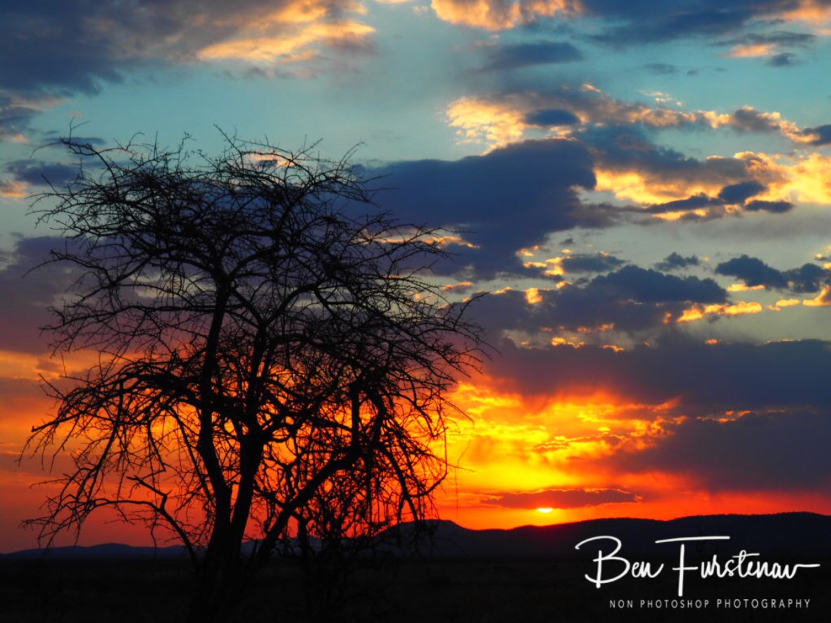 Spectacular end to another fantastic day, Sophienhof, Outjo, Namibia