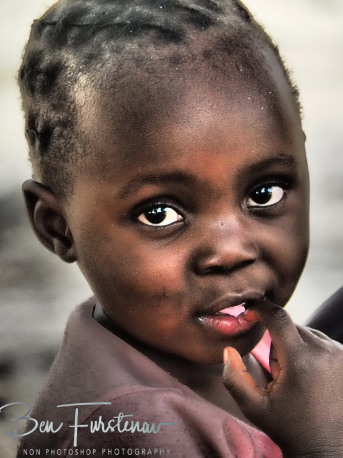 Uncertain face, Khaudum National Park, Namibia