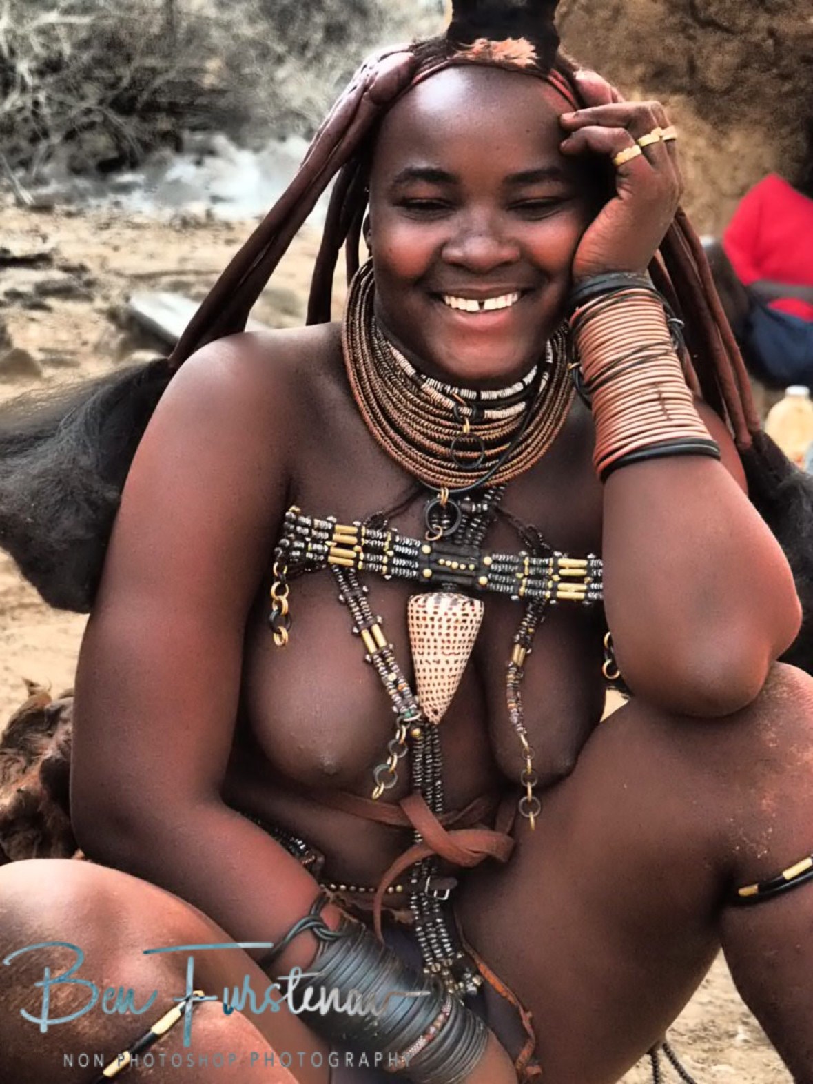 Nice to see a happy smile, Omusaona Himba Village, Kamanjab, Namibia