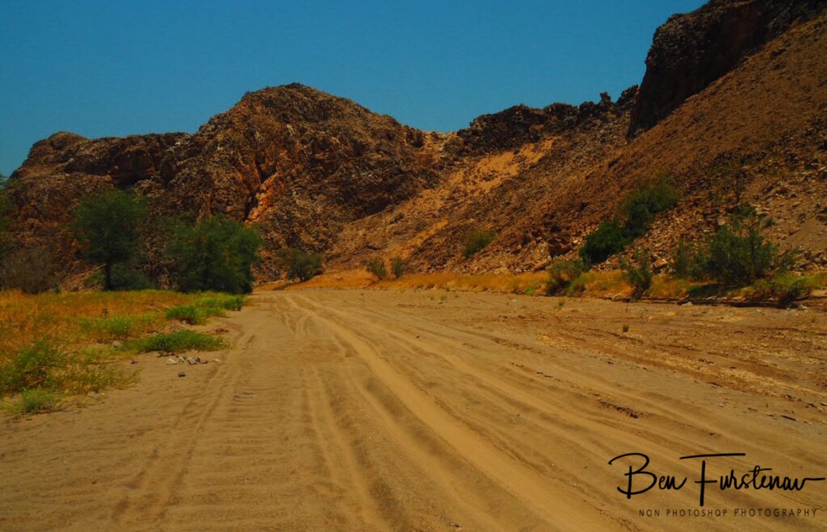Following the river tracks, Damaraland, Namibia