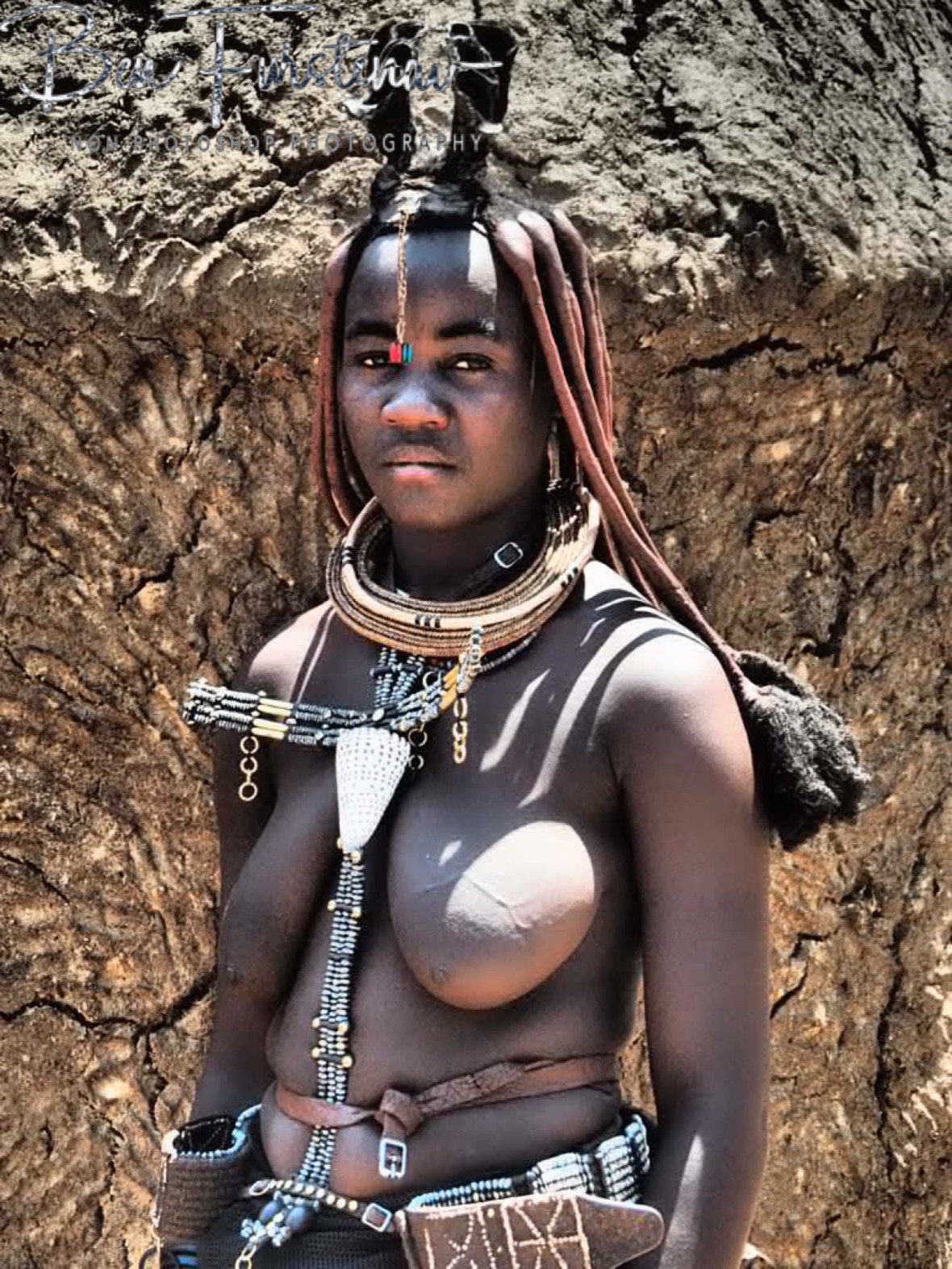 Belt pointing outward, Omusaona Himba Village, Kamanjab, Namibia