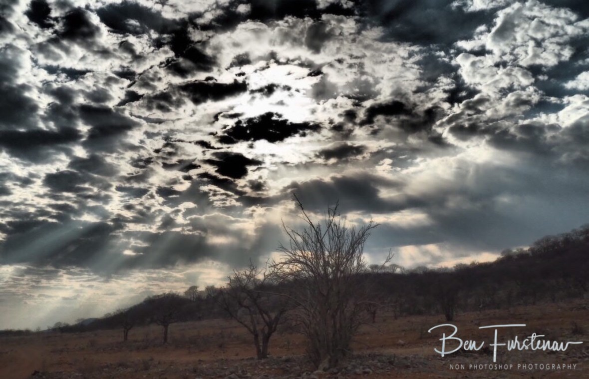 Dramatic cloud formation, Sophienhof, Outjo, Namibia