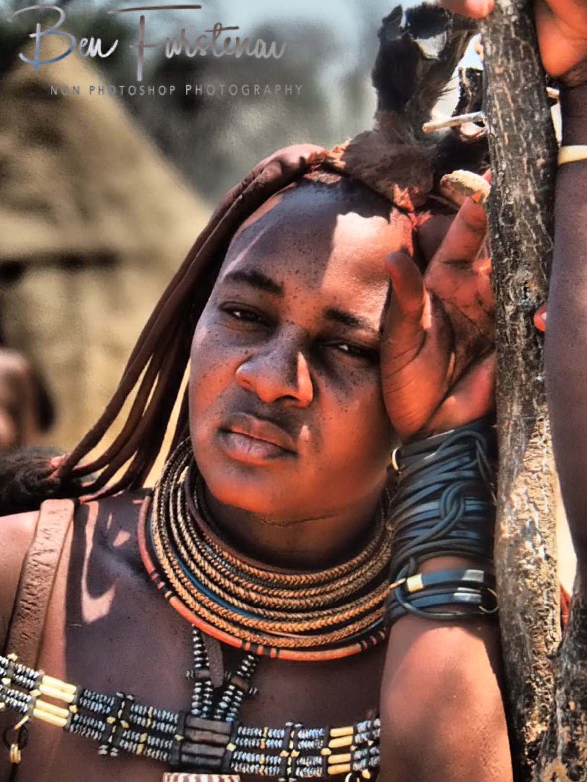 Copper and beaded jewellery, Omusaona Himba Village, Kamanjab, Namibia