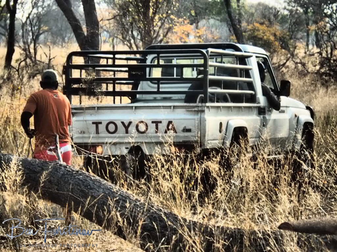 Park Rangers at work, Khaudum National Park, Namibia
