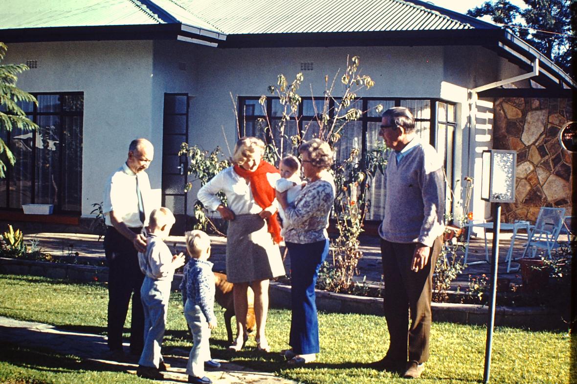 Grandparents visit, Windhoek, Namibia