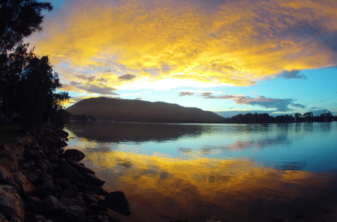 Stunning sunset at Lauriton, New South Wales, Australia