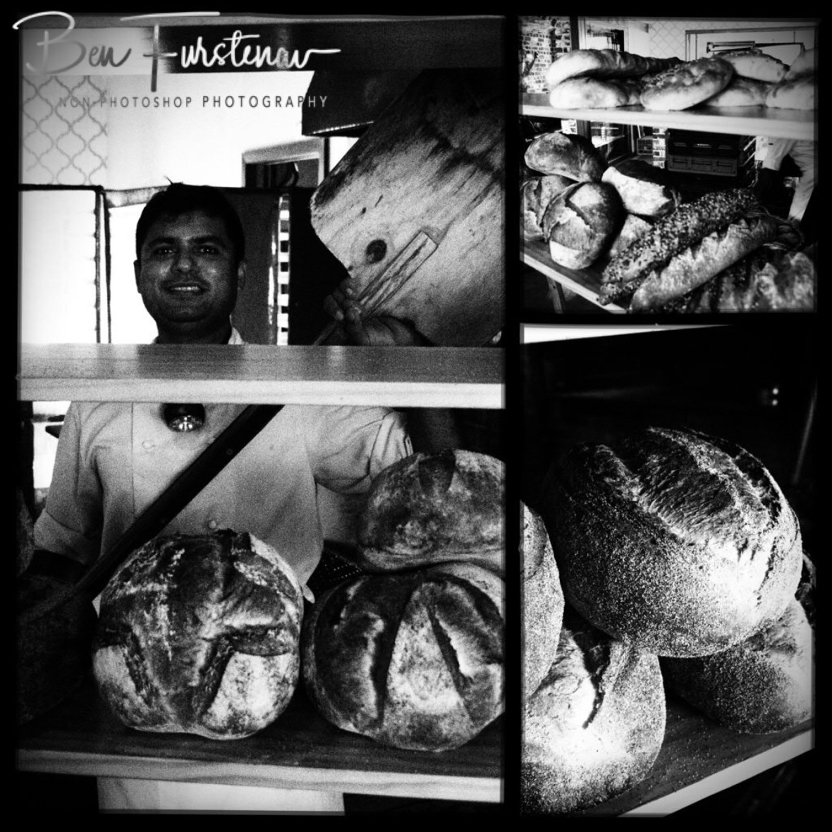 Shailesh with his magic tool to create a fine selection of sourdough bread, Newrybar, New South Wales, Australia