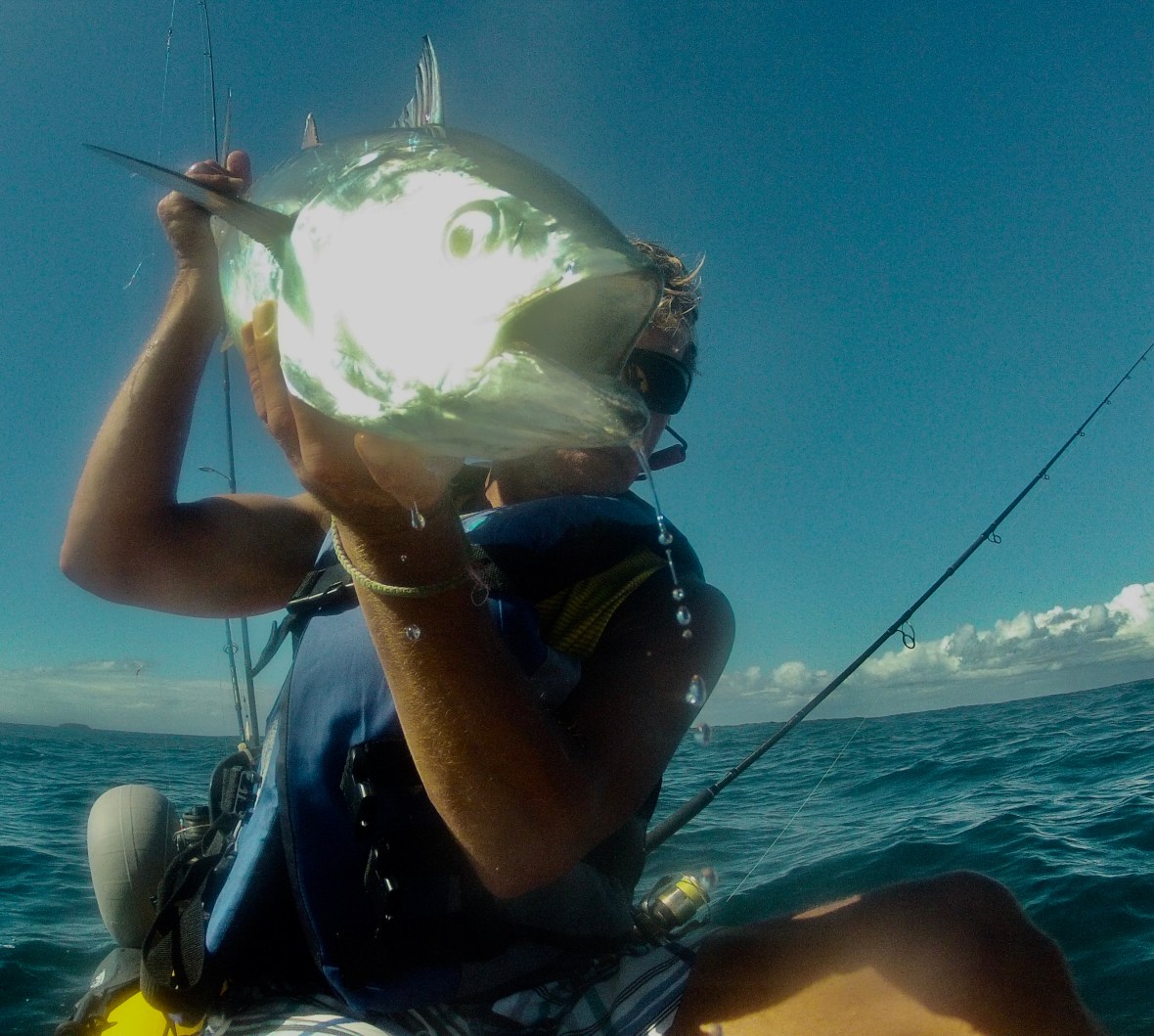Another speedy Mack Tuna caught and released of the Coffs Coastline, New South Wales, Australia 