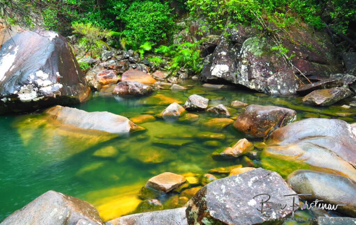 Longer exposure for dreamy effect at Finch Hatton Gorge, Eungalla National Park, Queensland, Australia 
