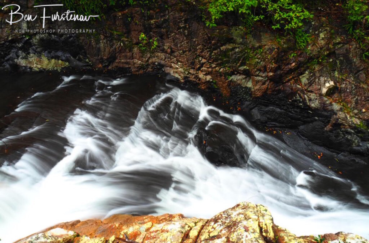 Tricky photography conditions at times at Finch Hatton Gorge, Eungalla National Park, Queensland, Australia 
