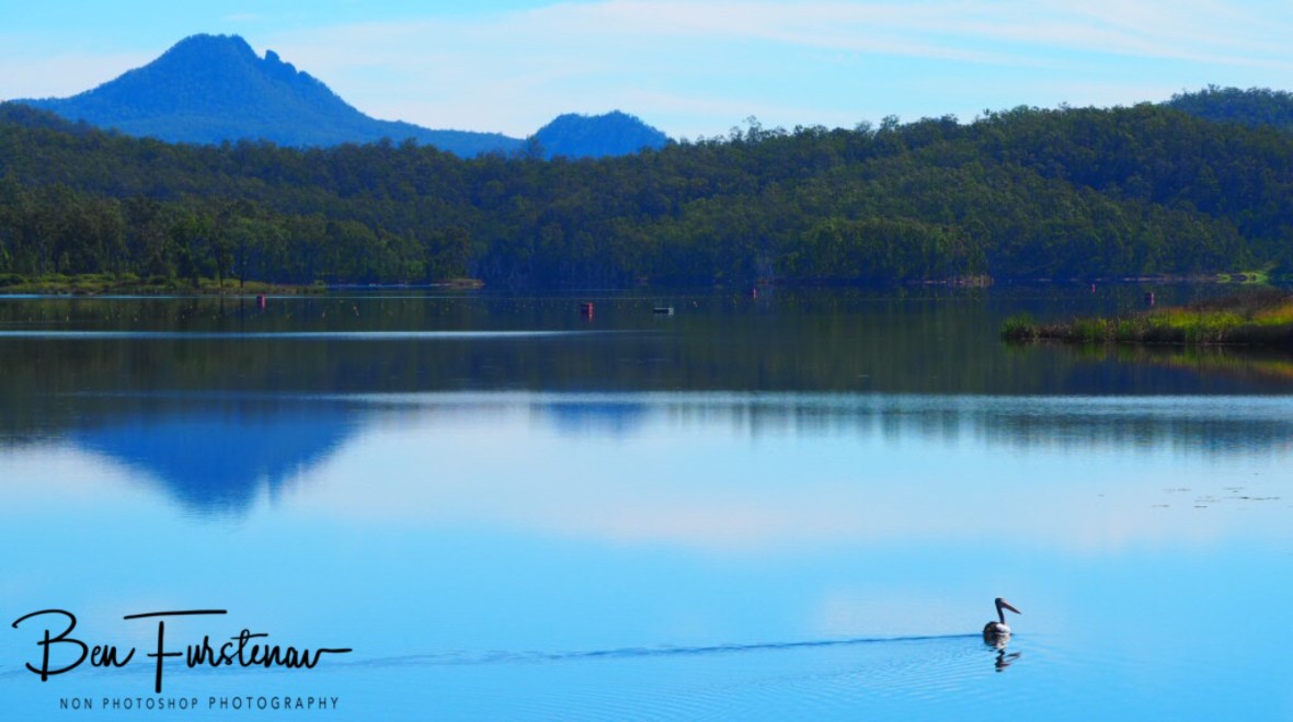Pelican sailboat at Lake Wyralong, Queensland, Australia