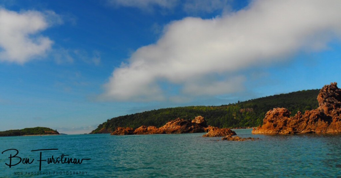 Southern Headland and Wedge Island at Cape Hillsborough, Queensland, Australia