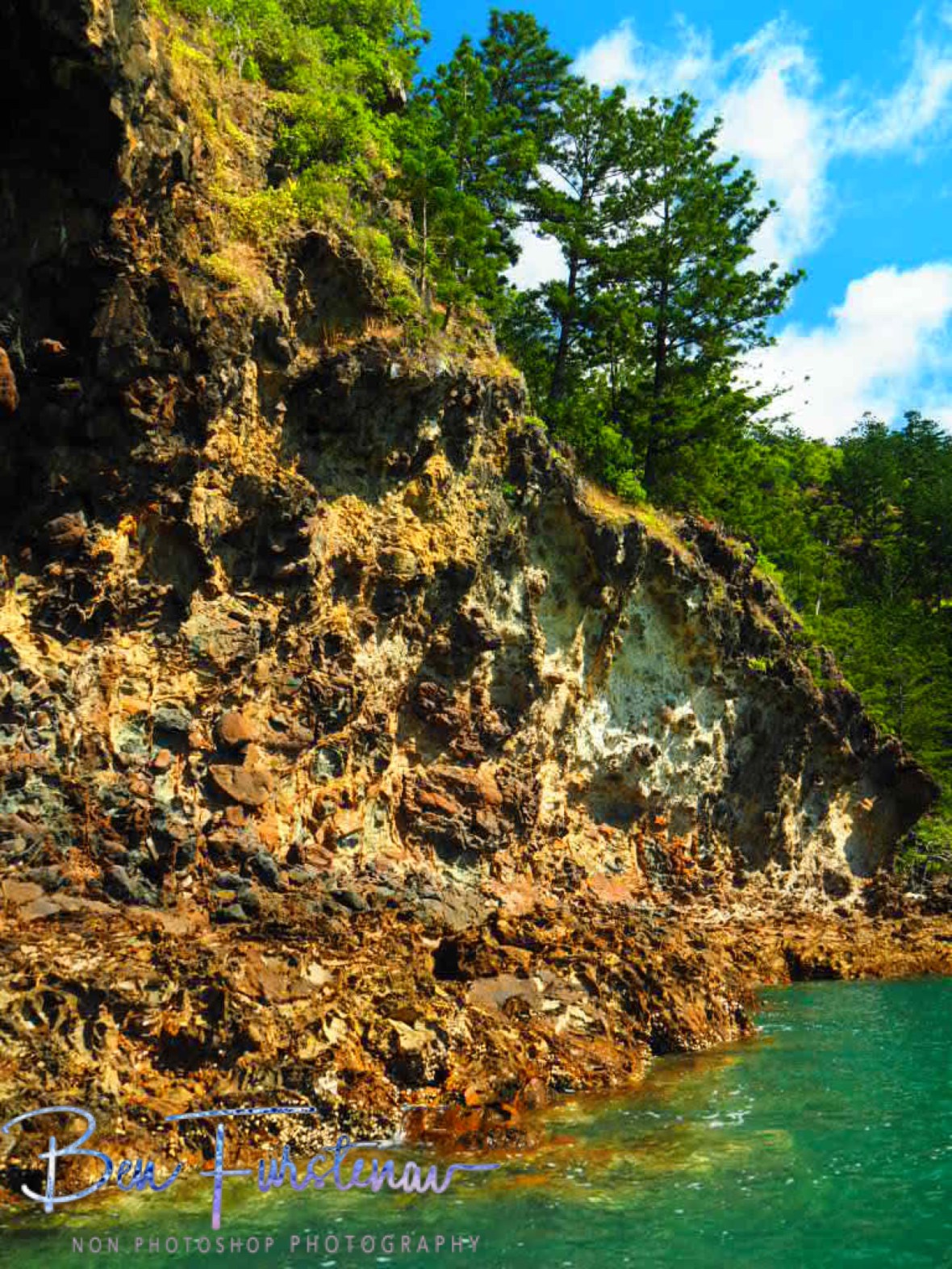 A slip would be serious at Cape Hillsborough, Queensland, Australia 