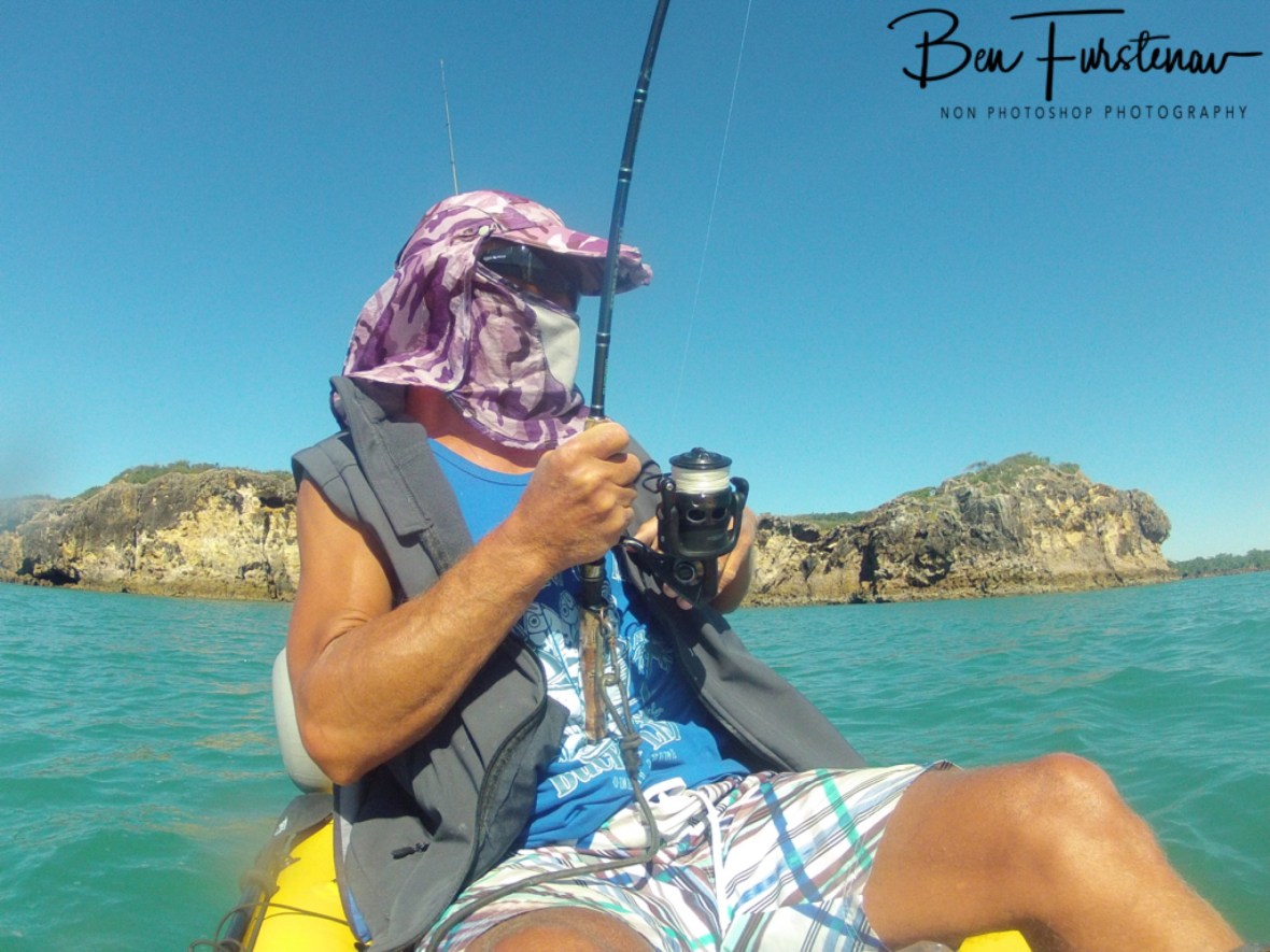 Like all tuna, they fight till the end, Cape Hillsborough, Queensland, Australia 