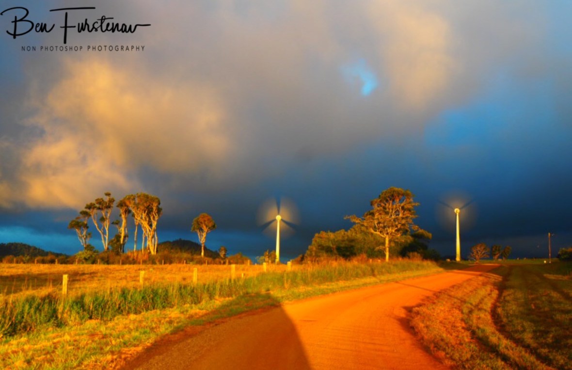 Windmill farm at Atherton Tablelands, Far North Queensland, Australia 