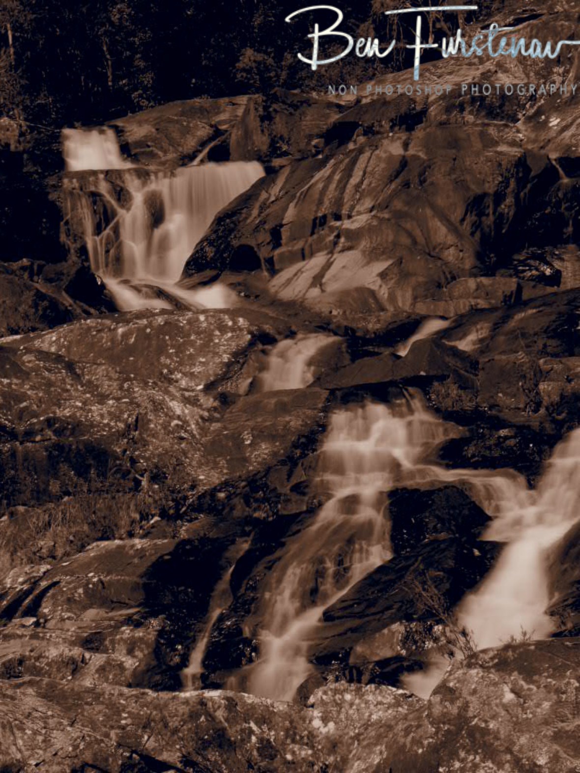 5 layered Birthday cake at Birthday Creek Falls, Northern Queensland, Australia 